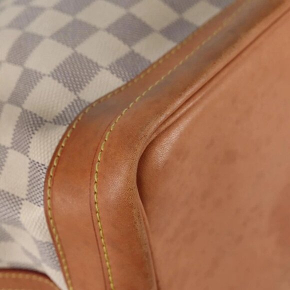 LOUIS VUITTON Damier Azur Noe Shoulder Bag N42222 LV Auth 141023V - Picture 4 of 16